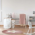 Paklājs Apaļš bērnu “Star” rozā ar zelta akcentu – 80 cm_TX9358