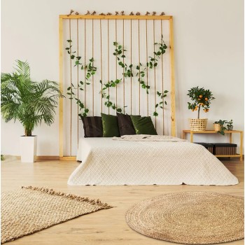 Paklājs Apaļš džutas – 120 cm TX9009