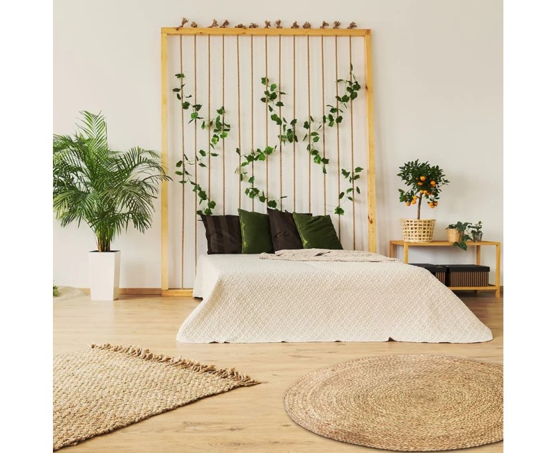 Paklājs Apaļš džutas – 120 cm_TX9009