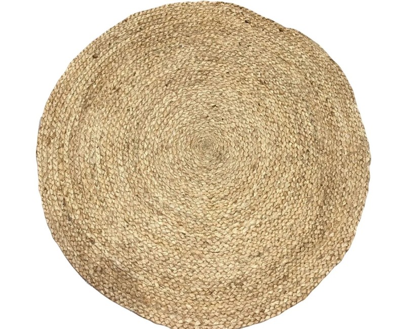 Paklājs Apaļš džutas – 120 cm_TX9009