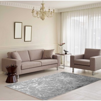 Paklājs Mīksts ar sudraba akcentiem 120 × 170 cm – elegants interjera akcents TX9420
