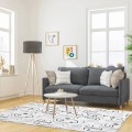 Paklājs Moderns ar seju motīvu – melnbalts, 120 × 170 cm_TX9074