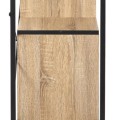 Plaukts Moderns metāla un koka ar asimetrisku dizainu, 80 × 30 × 79,5 cm_HD7183
