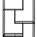 Plaukts STIKLA ''EDISONA'' H 180CM HD0085