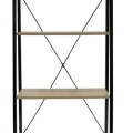 Plaukts ar 5 līmeņiem, melns metāls un bēša koka imitācija, 148 cm HD6429