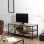 TV galds industriālā stilā ar plauktiem | Koks & metāls HD0485 HD0485