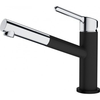 Virtuves maisītājs Franke Orbit FC 3055.901 ar izvelkamu snīpi, hroms/matēti melns 115.0659.965
