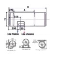 Ūdens sildītājs (Boileris) ATLANTIC O'PRO Central Domestic HM 150L horizontāls 2.2kW 873211