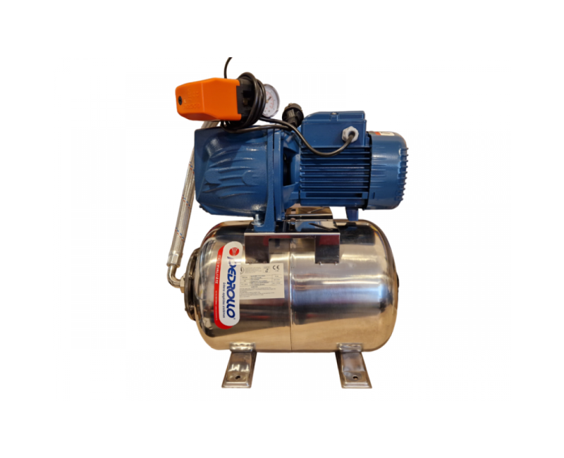 Ūdens sūknis ar hidroforu Pedrollo JSWm 2CX-24NZ ( 0.75kW ~230V)