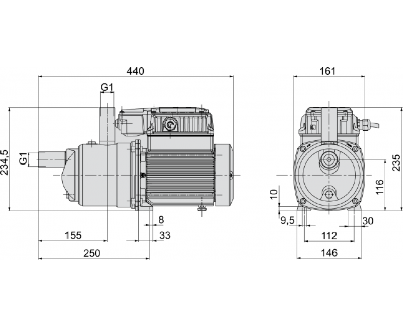 Ūdens apgādes sūknis Calapeda  META Daudzpakāpju 1.35kW 230V