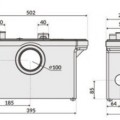 Канализационный насос CEVA Sololift комплект F600A (0,6кВт ~230В)