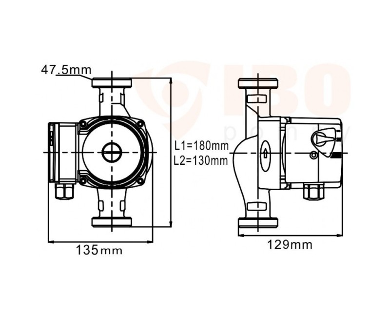 Cirkuliacinis siurblys IBO OHI 25/40-130