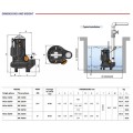 Iegremdējamais Ūdens Sūknis Pedrollo MC 30/50 (2.2kW ~380) Ar smalcinātāju un pludiņu