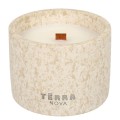 Aromātiskā svece “Leopard” stikla vāzē 16 cm – Ambra