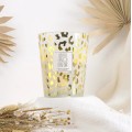 Aromātiskā svece “Leopard” stikla vāzē 16 cm – Pūderīgs aromāts