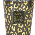 Aromātiskā svece “Leopard” stikla vāzē 16 cm – Sandalkoks