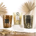 Aromātiskā svece “Leopard” stikla vāzē 16 cm – Sandalkoks