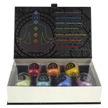 Aromātisko sveču komplekts “Chakras” – Enerģijas līdzsvaram un harmonijai BO0106