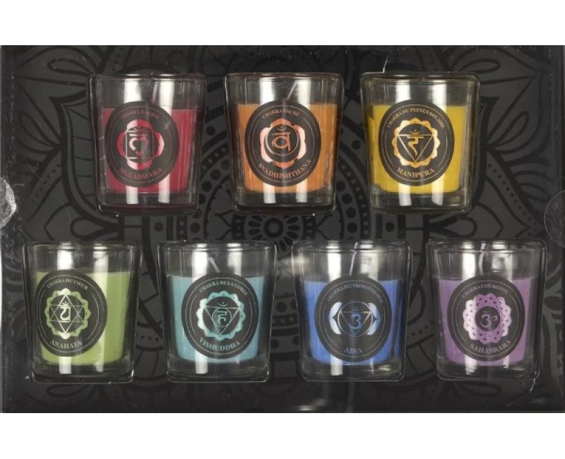 Aromātisko sveču komplekts “Chakras” – Enerģijas līdzsvaram un harmonijai