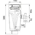 Atkritmu smalcinātājs Franke  Slim 100 134.0715.095