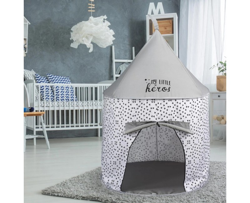 Bērnu Pop-Up telts “My Little Heroes” – rotaļu namiņš mājām un bērnistabai