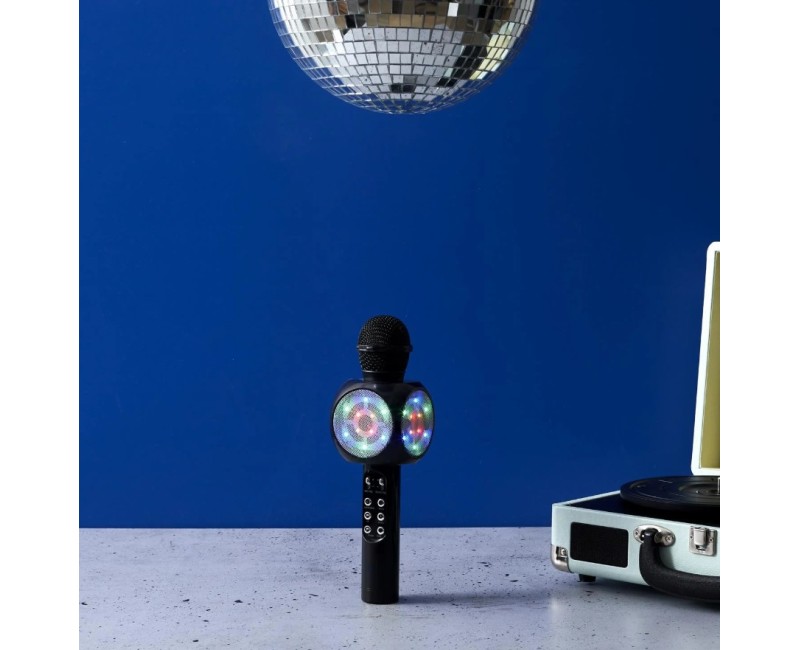 Bezvadu karaoke mikrofons ar LED gaismām HT2235
