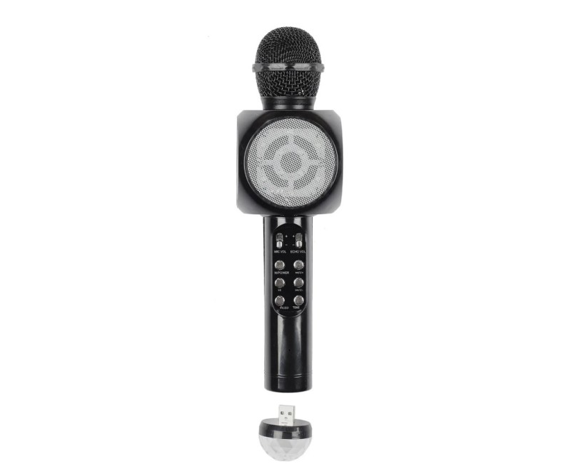 Bezvadu karaoke mikrofons ar LED gaismām HT2235