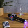 Bezvadu karaoke mikrofons ar LED gaismām HT2235