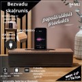 Bezvadu skaļrunis ar koka efekta dizainu HT0066