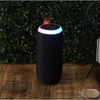 Bezvadu skaļurunis  Bluetooth ar LED apgaismojumu HT0112