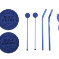 Dāvanu komplekts Daiquiri Lovers kokteiļu glāzs ar aksesuāriem (2 glāzes)