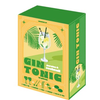 Dāvanu komplekts “Gin Tonic lovers” – glāzes un aksesuāri gin tonic baudīšanai KV7410