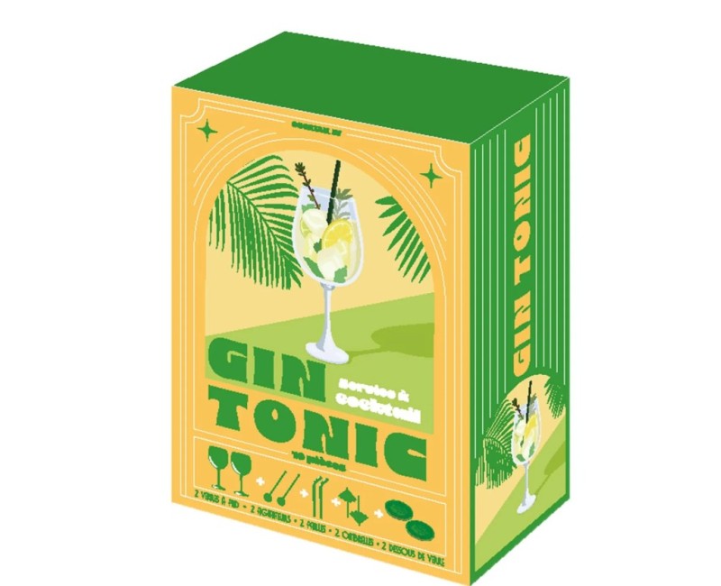Dāvanu komplekts “Gin Tonic lovers” – glāzes un aksesuāri gin tonic baudīšanai KV7410