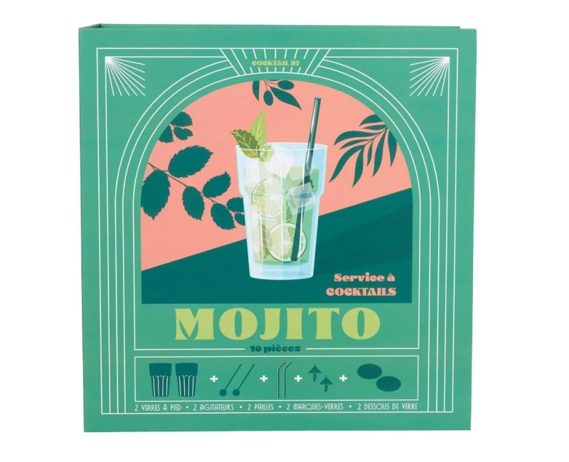 Dāvanu komplekts Mojito Lovers – kokteiļu servēšanai KV7408