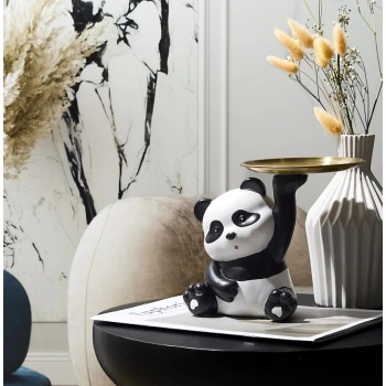 Dekors Panda figūra ar paplāti HD0524