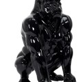 Dekors gorillas figūra, melna, spīdīga, 46 cm HD1330