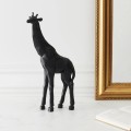 Dekors žirafes figūra ģeometriskā stilā, melna, 40 cm HD1346