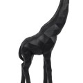 Dekors žirafes figūra ģeometriskā stilā, melna, 40 cm HD1346
