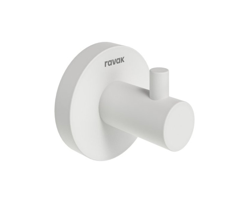 Drēbju pakaramais āķis Ravak KN 110.10WHM, matēti balts X07P1312