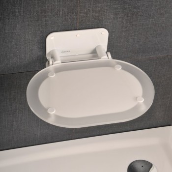 Dušas Sēdeklis Ravak HROMS CLEAR/WHITE B8F0000028