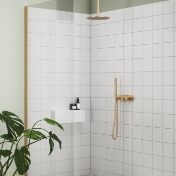 Dušas galvas turētājs Ravak 704.60GLB  30 cm, pulēts zelta krāsā X07P1243