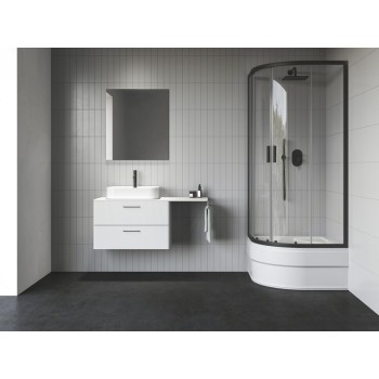Dušas kabīne Ravak Blix II SABINA NBLCP4-80 melns+stikls Transparent (1 puse) 80cm 3BM40340Z1