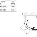 Dušas kabīne Ravak Blix II SABINA NBLCP4-90 melns+stikls Transparent 3BM70340Z1