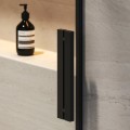 Dušas kabīne Ravak Roll ROWI-120 melna+stikls caurspīdīgs X9WVG0300Z1