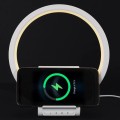 Galda Lampa LED ar bezvadu lādētāju un Bluetooth skaļruni HT0113