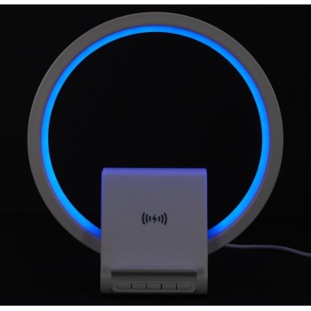Galda Lampa LED ar bezvadu lādētāju un Bluetooth skaļruni HT0113