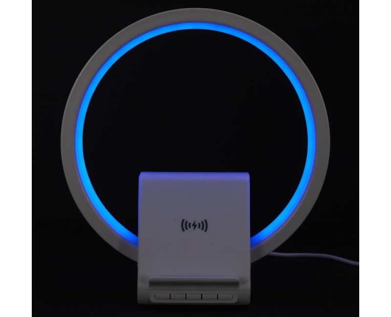 Galda Lampa LED ar bezvadu lādētāju un Bluetooth skaļruni HT0113