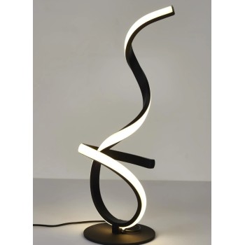 Galda lampa Dekoratīvā LED, moderna spirāles forma, 46 cm LA0022