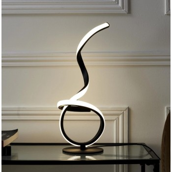 Galda lampa Dekoratīvā LED, moderna spirāles forma, 46 cm LA0022