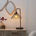 Galda lampa Industriāla ar metāla abažūru – melna, 47 cm LA0018